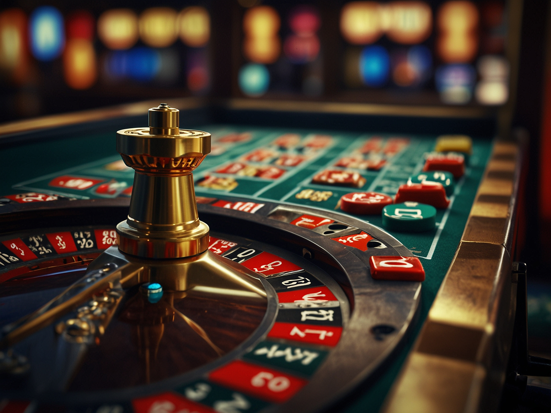 Verschiedene Spielautomaten und Live-Tische