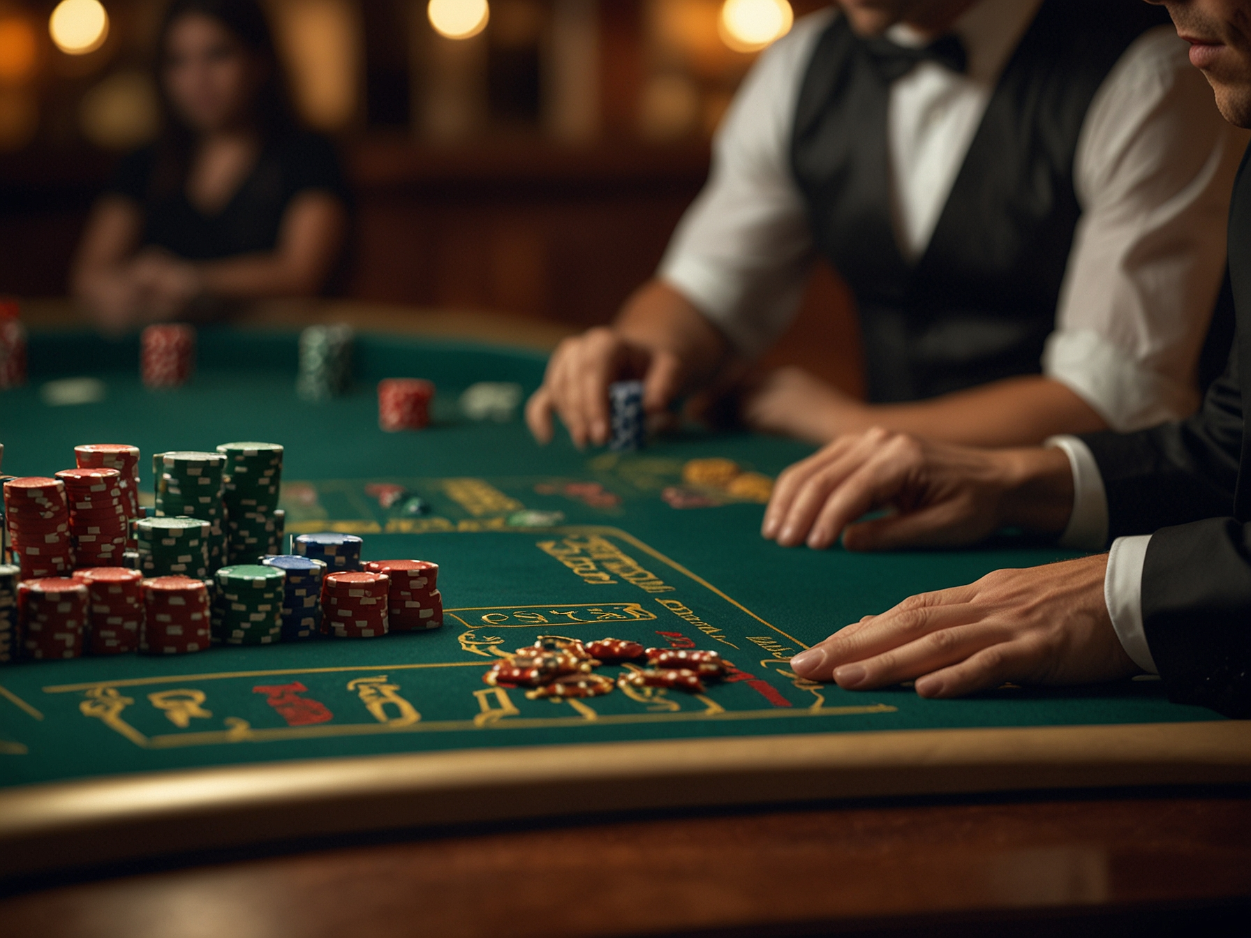 Casino Dealer am Blackjack Tisch