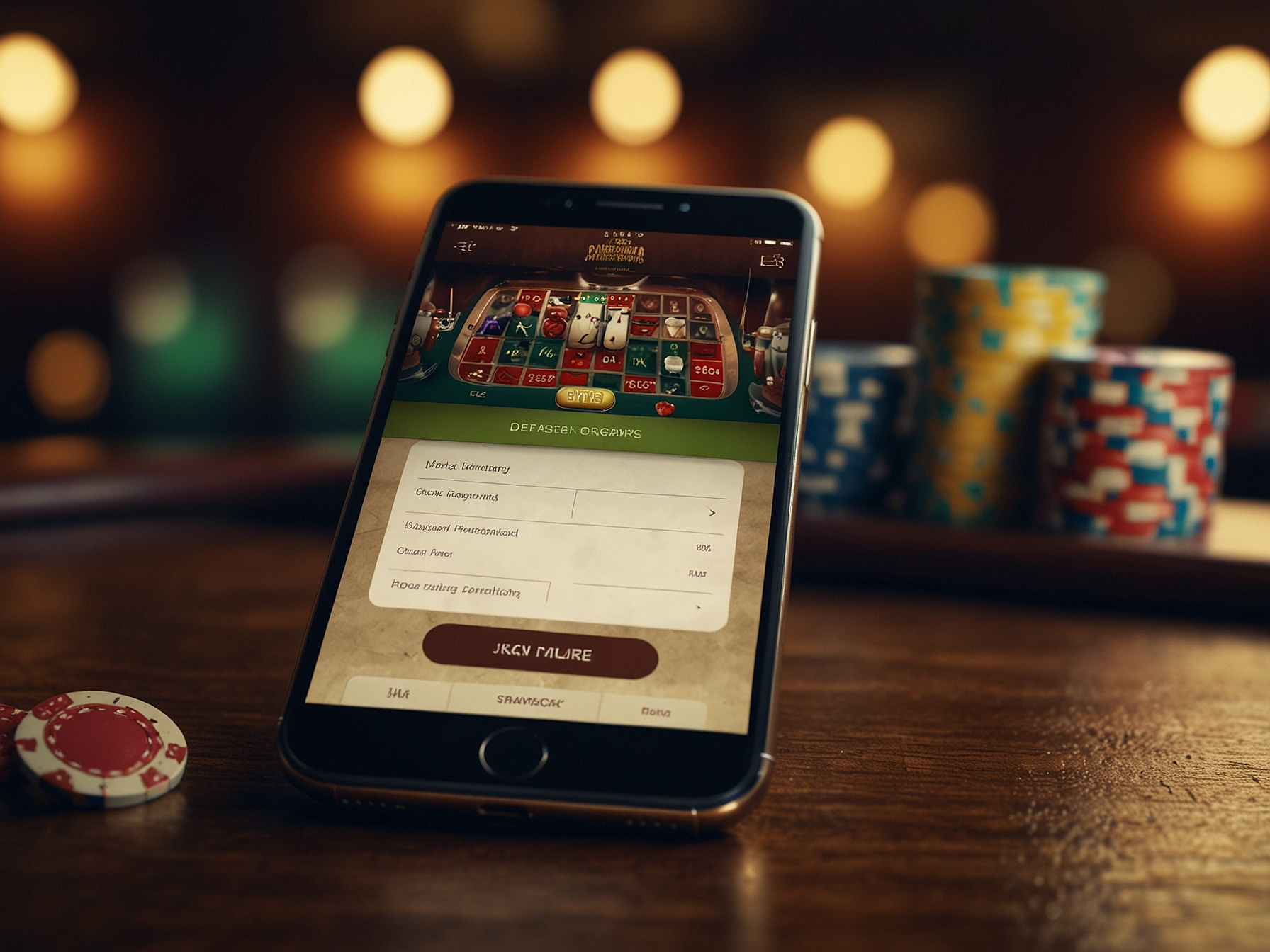 Registrierungsformular auf Smartphone