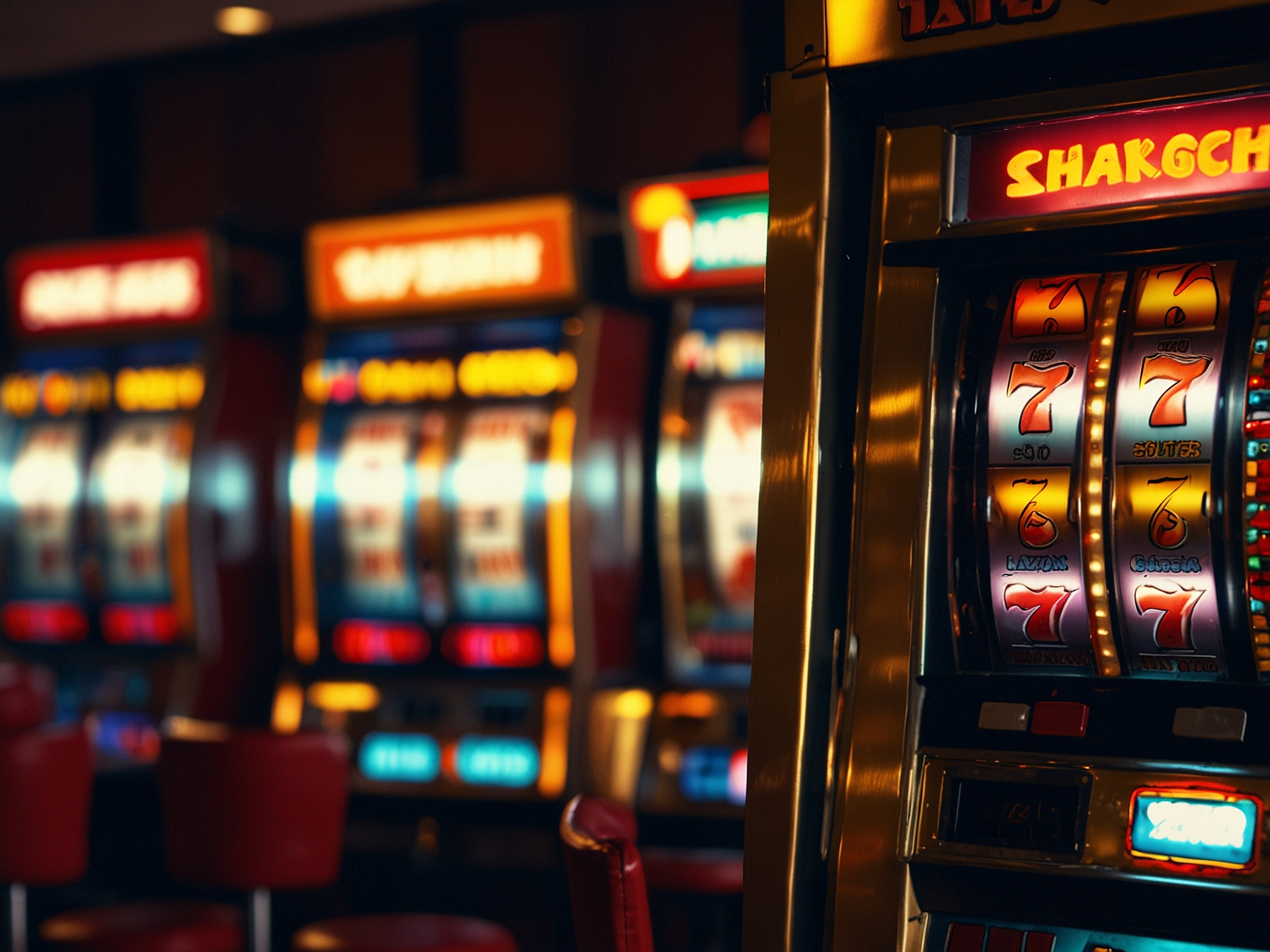 Slot Maschinen Nahaufnahme